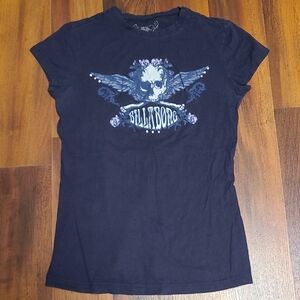 Billabong Navy Skull Graphic Tee